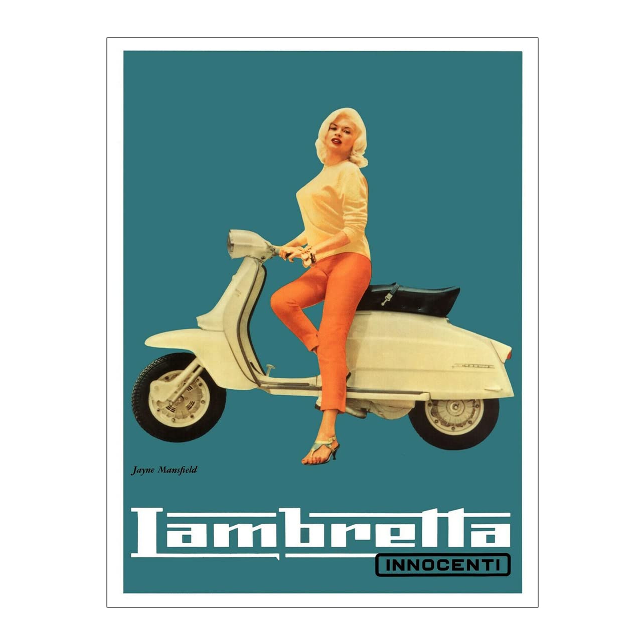 Metal Sign Plaque Lambretta Innocenti Ref12713, 10x8in