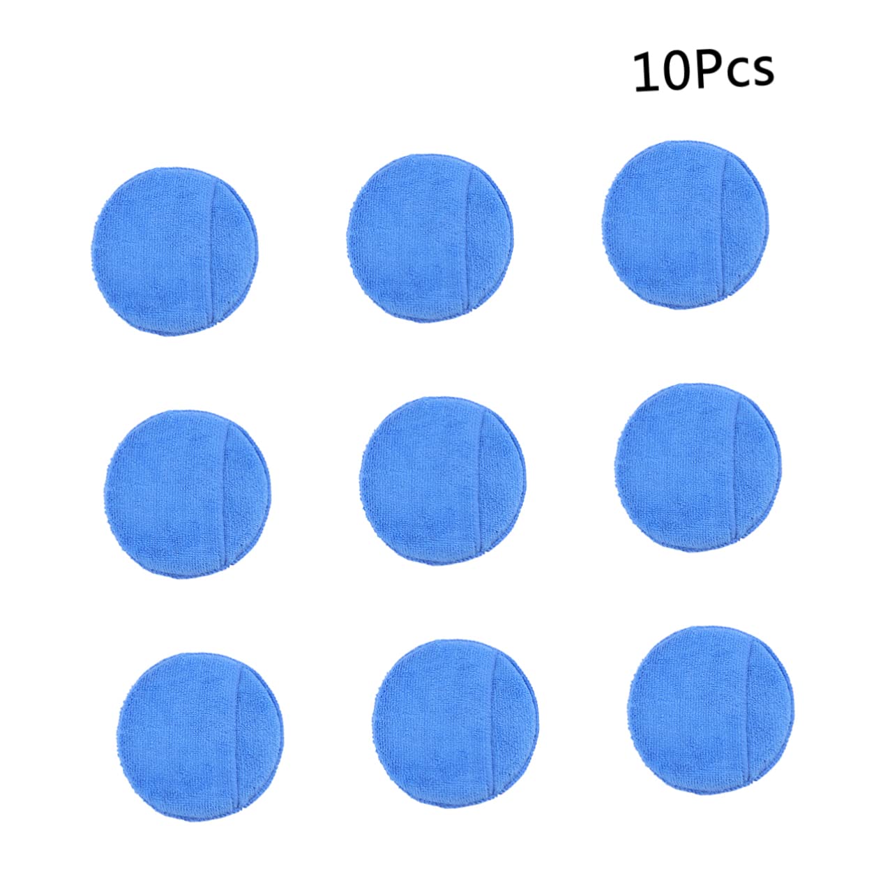 TOPPERFUN 10 Pack Car Wash Sponge Block Microfiber Wax Applicator Pads Soft and Absorbent for Easy Wax Application