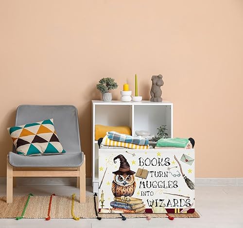 Miniatura 62 de Cesta de almacenamiento rectangular con asas, cesta de almacenamiento plegable, caja de libros, cesta de regalo (calabaza enojada)