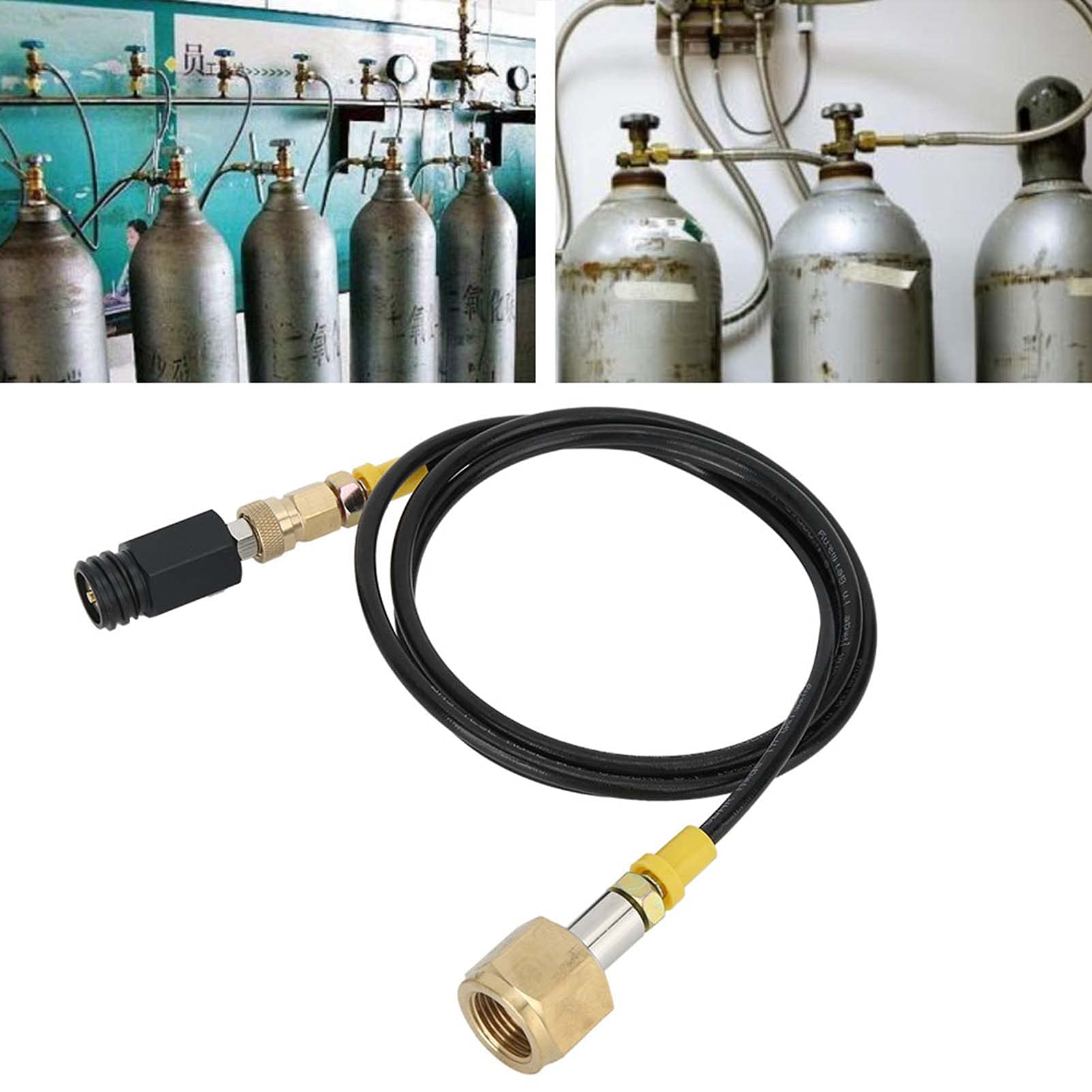Zestaw węży do CO2 1,5 m Zestaw węży do napojów gazowanych Akcesoria do napojów gazowanych Adapter do zbiornika CO2 Zestaw regulatora CO2 Zestaw akcesoriów CO2 do domowej produkcji napojów gazowanyc