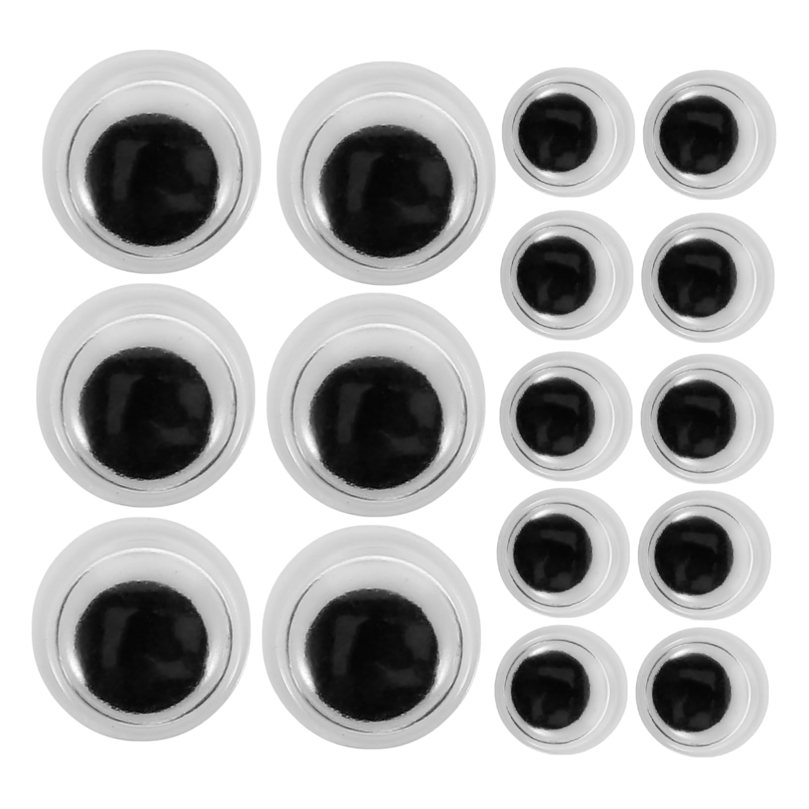 Homoyoyo 400pcs Sticky Googly Eyes for Doll Head Self-Adhesive Eyes for DIY Crafts Decorations