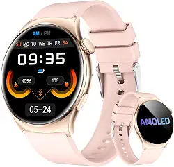 Bettdow Smartwatch AMOLED Redondo 1,43