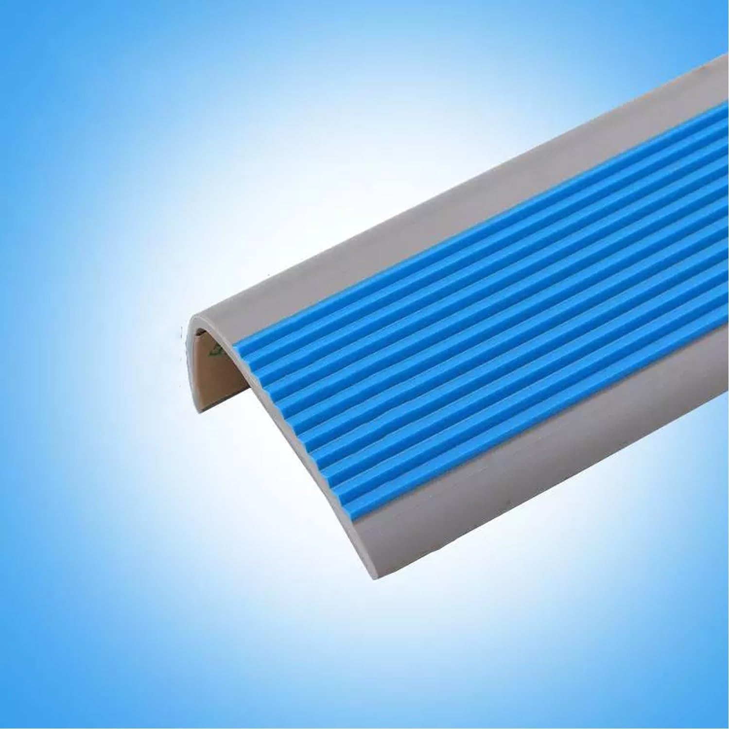 Tira de umbral de PVC antideslizante para escalera, perfil de ángulo de 10 m, protector de borde de escalera en forma de L, fácil de instalar, nariz antideslizante para escaleras.