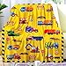 Cute Truck Construction Blanket Super Soft Flannel Throw Blankets Tractor Cars Blankets Bedding for Boys Girls Adults Gifts 50