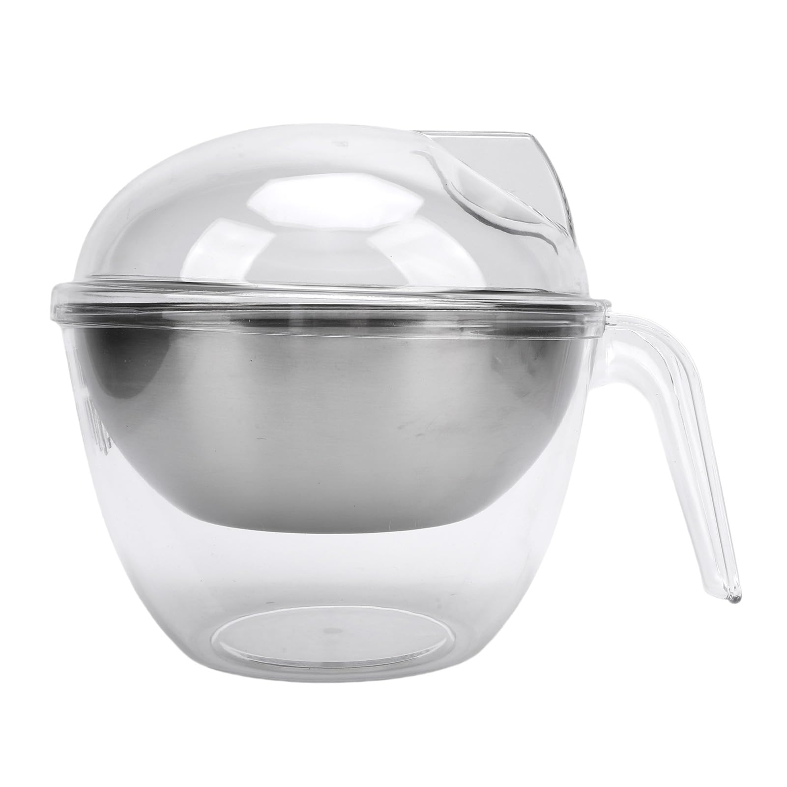 Set di Insalatiere Ghiacciate con Coperchio per Insalate e Verdure Fresche Refrigerate in Acciaio Inossidabile e Materiali PC 2 Pezzi