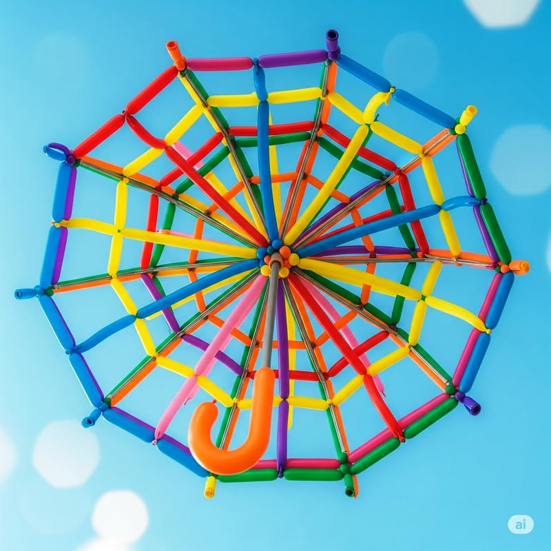 Image of long Modelling, Twisting, Tube Balloons, Pack of 100 (Multicolor)