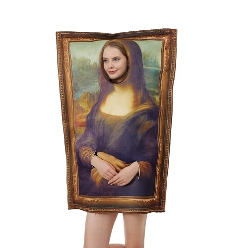 Famous Paintings Costume Mona Lisa The Scream Halloween Adult Men