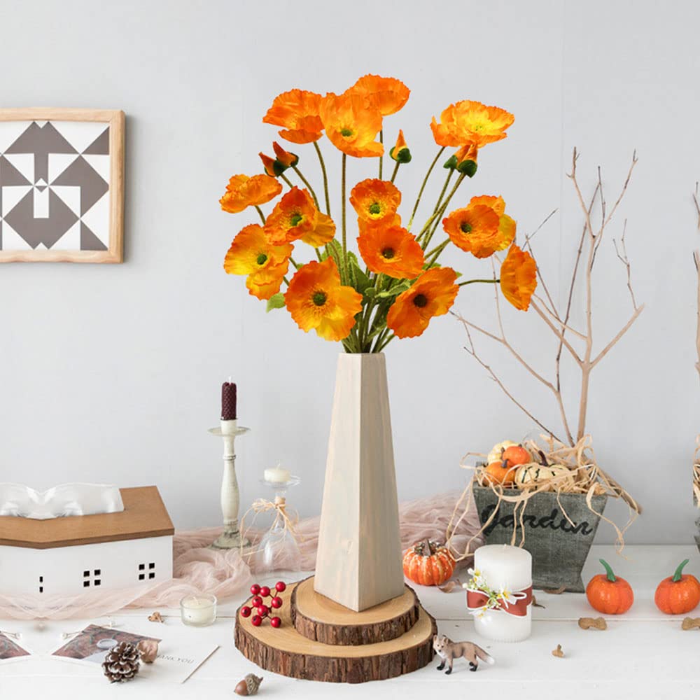 Amazon｜ポピーの花 (オレンジ)｜造花 オンライン通販