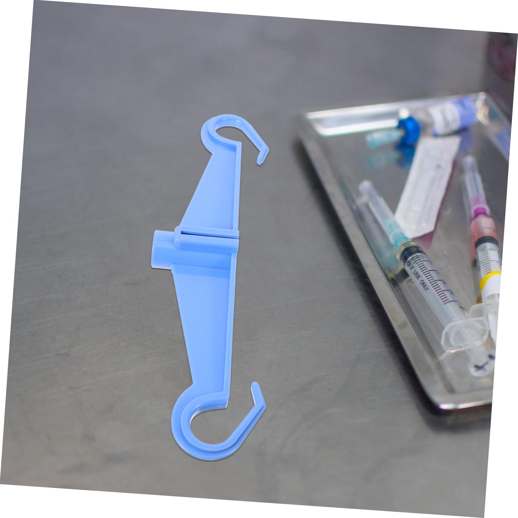 HOMSFOU Gancio Portaflebo in Plastica 11.22In Gancio Per Supporto Infusione Clinica Accessorio Per Asta Portaflebo Ospedaliero Facile Da Installare