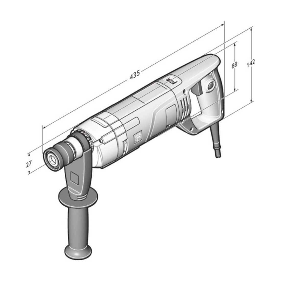 Fein KBH 25 Eingang Metall-Bohrsystem bis 25 mm