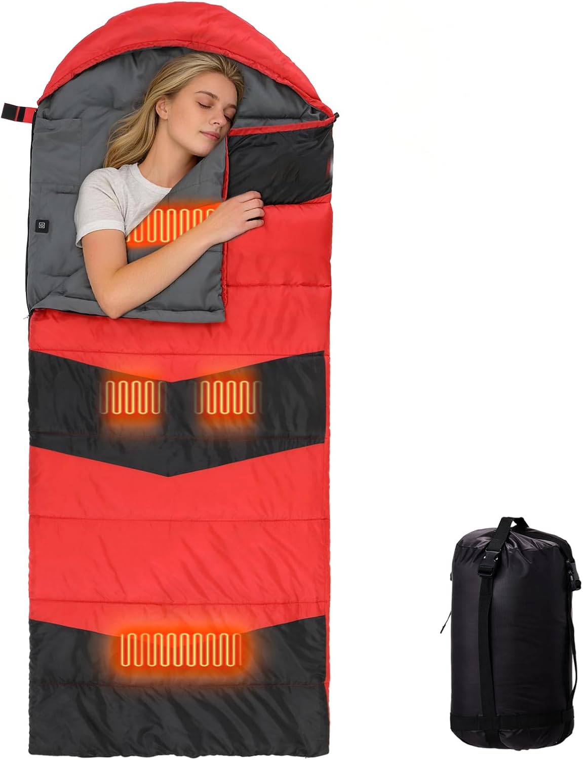 Outvita Camping Sleeping Bag, Cold Weather & Warm for Adults Big and Tall, Lightweight, Waterproof, Backpacking, Camping Gear Equipment for Traveling,Hiking,Hotel,Outdoor & Indoor