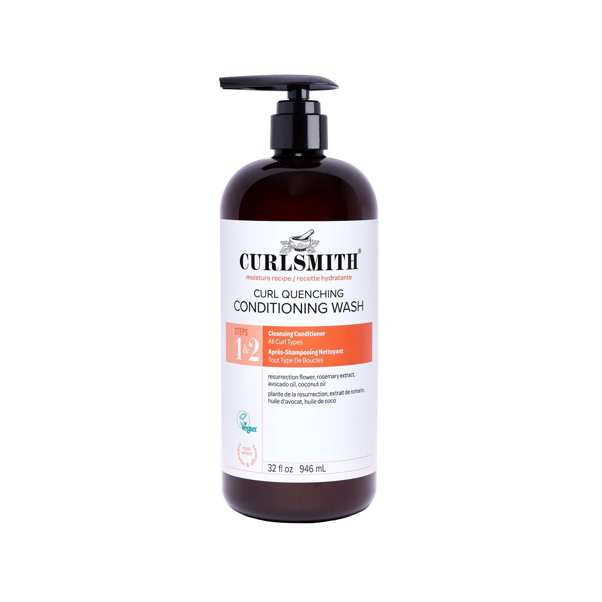 Curlsmith (946ml (Pack of 1)) - - Curl Quenching Conditioning Wash - Vegan Cowash 2 in 1 Conditioner and Shampoo for Wavy, Curly and Coily Hair (946ml)