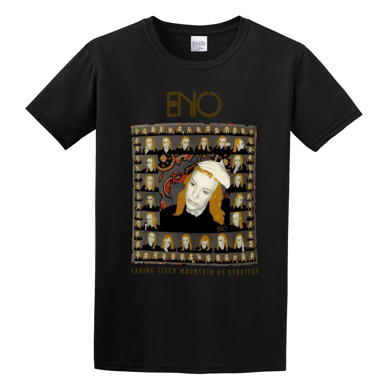 kipzzz Short Sleeved T-Shirt Brian Eno Taking Tiger Mountain by StrategyT-Shirt Black L