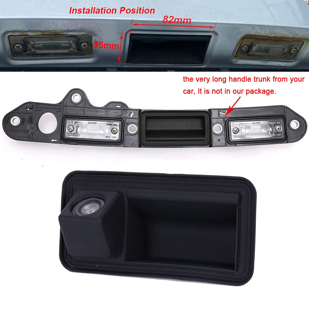 Maniglia per bagagliaio dell'auto, ricambio per VW Golf Plus MK5, Jetta III V Touran 1T GP 1T2 Passat 3C B6 C3 Variant Wagon, impermeabile, visione notturna per auto