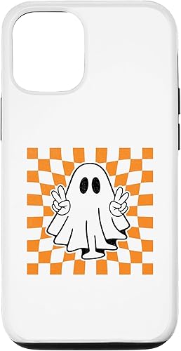 Miniatura 1 de Funda divertida para disfraz de Halloween a cuadros de fantasma para iPhone 13 Pro