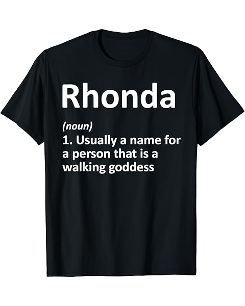 RHONDA Definition Personalized Name Funny Birthday Gift Idea T-Shirt