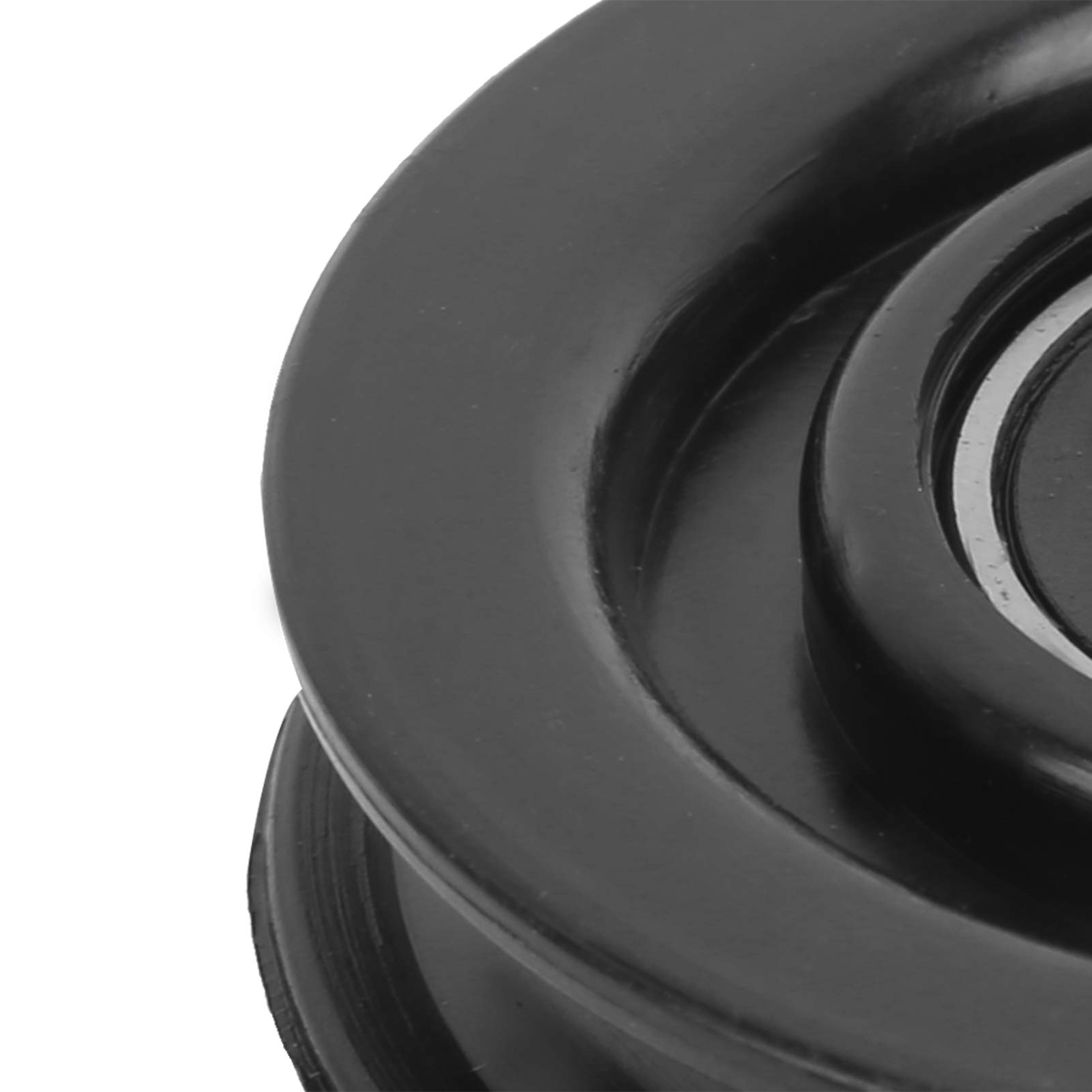 DAUERHAFT 10 Pz Nylon Palestra Cavo Puleggia , Diametro Esterno 75mm / 90mm , Rotazione di 360 Gradi Ruota di Trazione Puleggia Cavo Macchina Attacco , per Il Fitness(75mm)