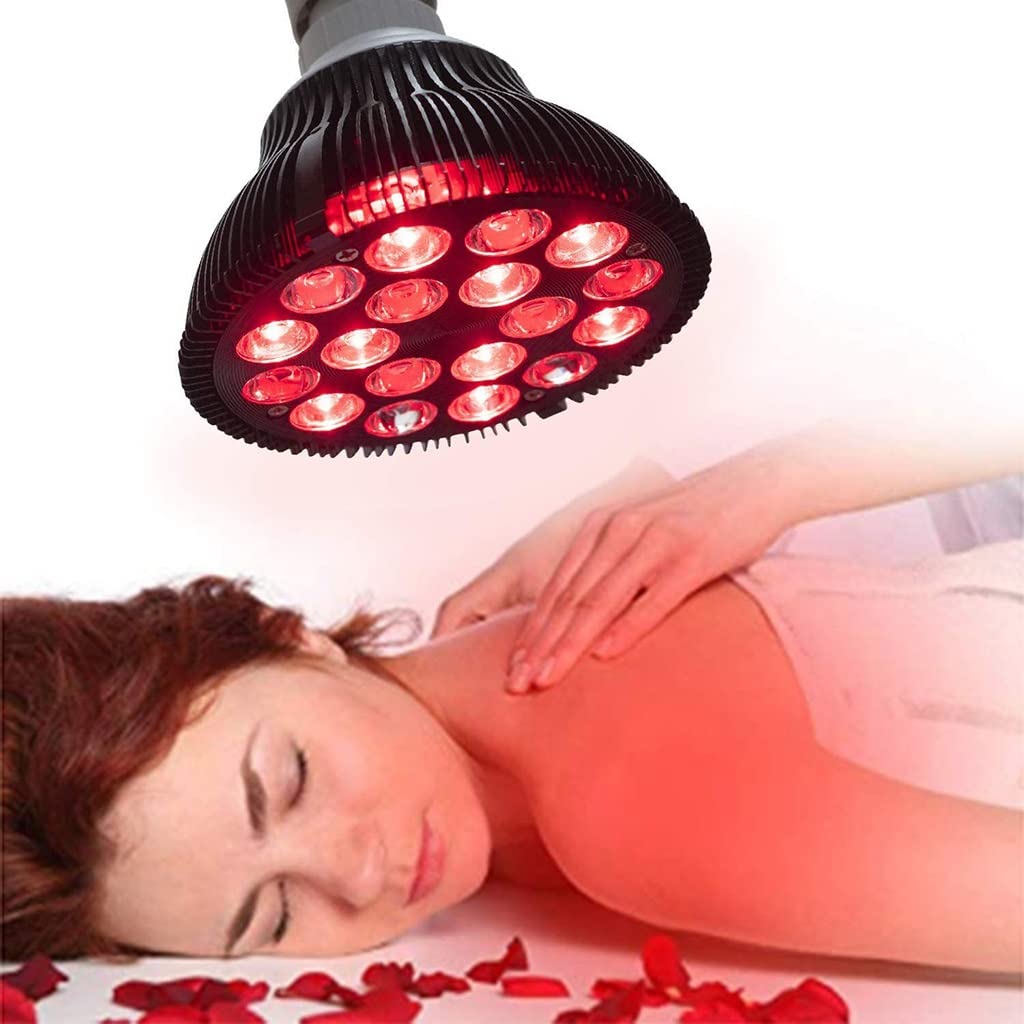 Lámpara de Terapia de Luz LED con Enchufe de Luz, Dispositivo de Terapia de Luz Infrarroja Cercana de 660 NM y 850 NM, para la Cara, la Salud de la Piel, el Alivio del Dolor