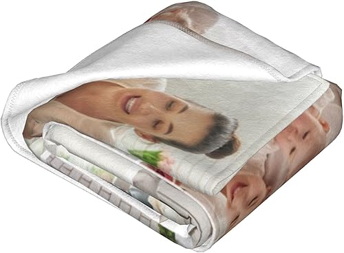 Miniatura 4 de Manta personalizada con fotos, texto, Manta Personalizada de Franela para Adultos Niños Cumpleaños Boda, Navidad, Halloween, Día del Padre, Día de