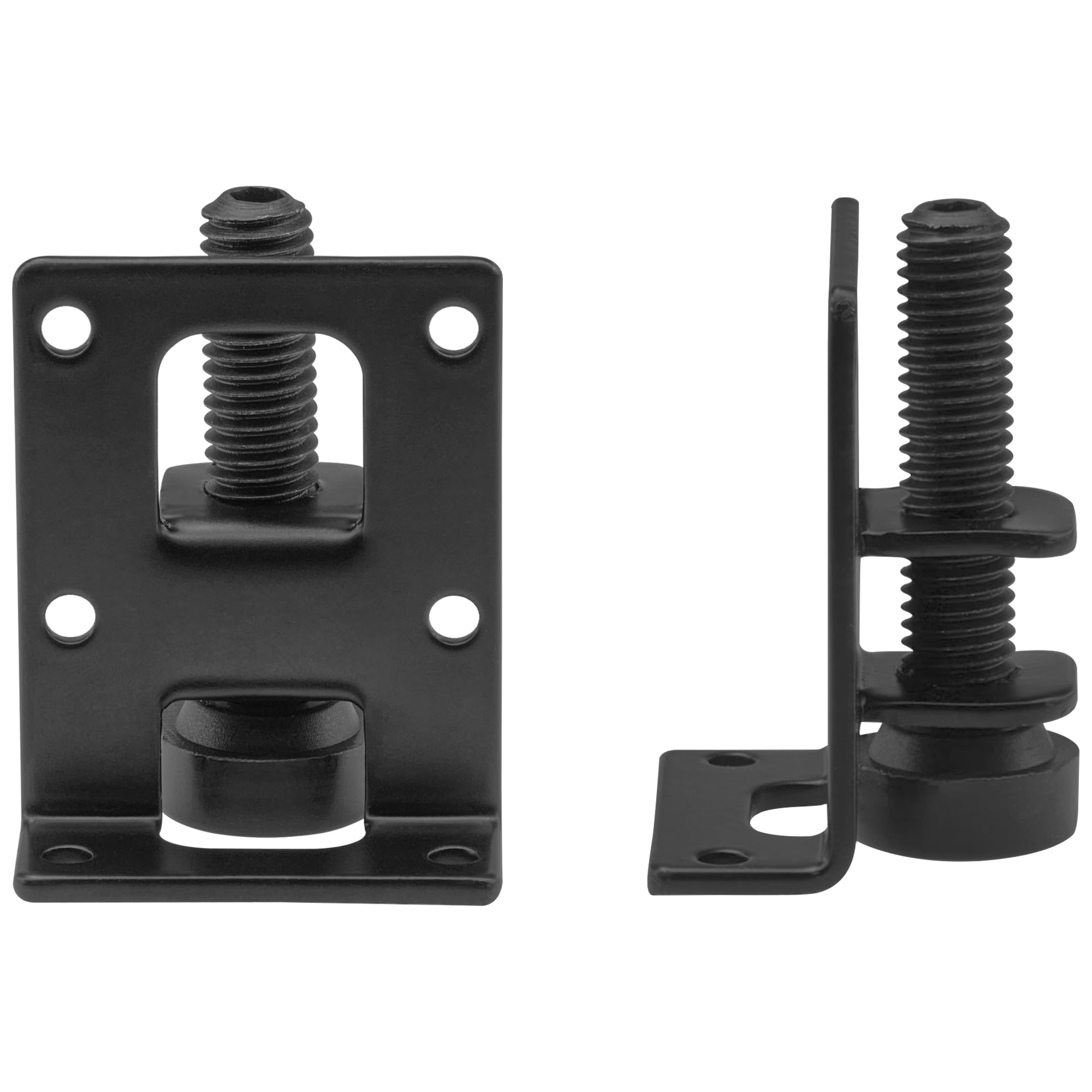 LHUIDDH 4-Pack Heavy Duty Adjustable Furniture Legs,Black Metal Leveling Feet for Cabinets & Furniture - Image 2