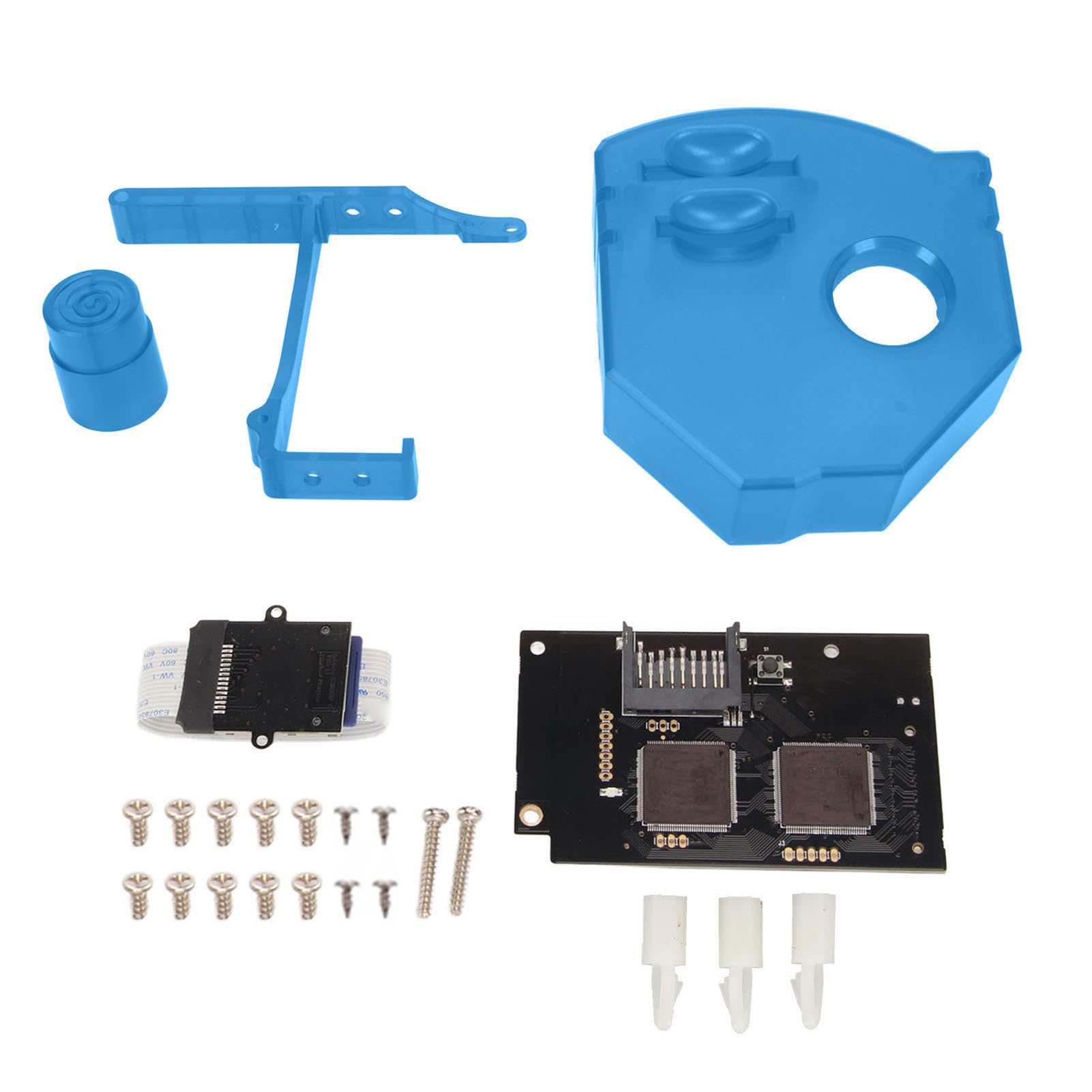 para Placa de Simulación de Unidad óptica GDEMU V5.20 para Consola Dreamcast VA1 con Fácil Instalación, Lectura Rápida y Silenciosa, Piezas de Repuesto (Azul Transparente)