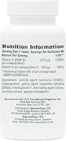 Vista 2 de Natures Plus Vitaminas D3 y K2-90 Tabletas – Promueve el apoyo óseo, la función inmunológica, la salud cardiovascular y el equilibrio del estado