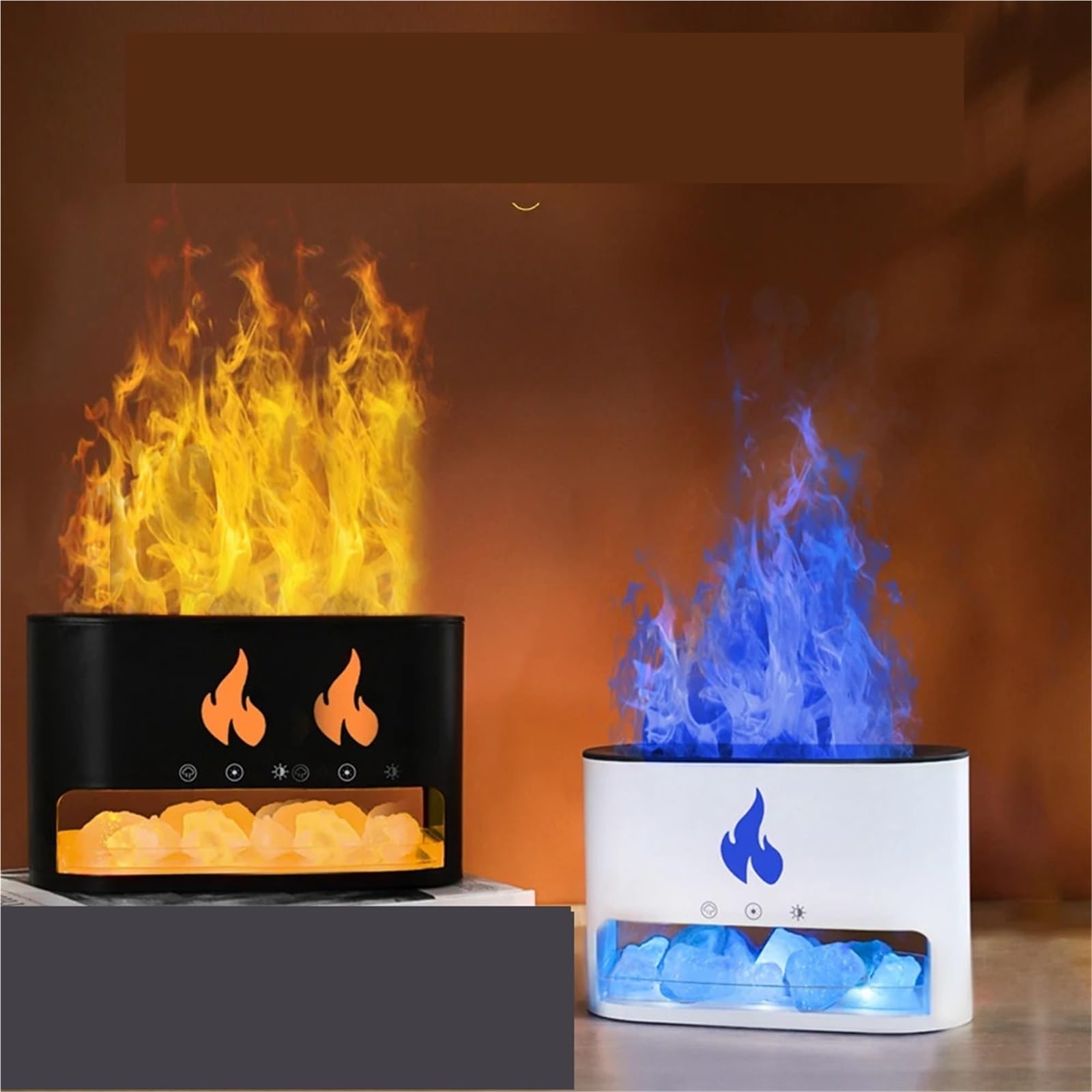 Humidificador, Difusor De Aites Esenciales Aromaterapia, Humidificador Ultrasónico Con Apagado Automático Y Luz Nocturna Sal,para hogar y oficina