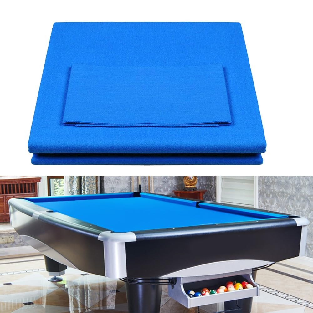 Boshen Worsted Blend Billiard Cloth Pool Table Felt Fast Speed for 7' 8' 9' Pool Table Pre Cut Bed & Rails — image 1