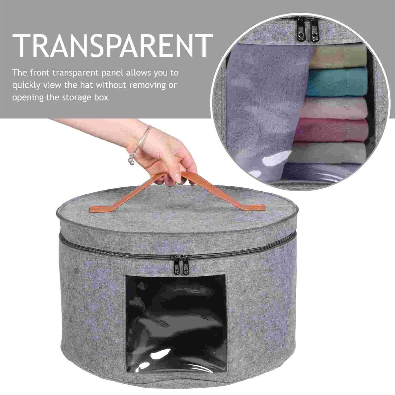 Caja de almacenamiento for sombreros, estuche for cajas viaje, gorros mujer con tapas, organizador, soporte portador béisbol Para Sombrero