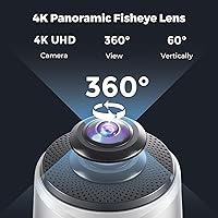 Vista 6 de Camera 360, 4K Video Conference Room Camera System, Webcam, AI Driven Speaker Tracking, Noise Cancellation, Works with Zoom, Google Meet, Teams and
