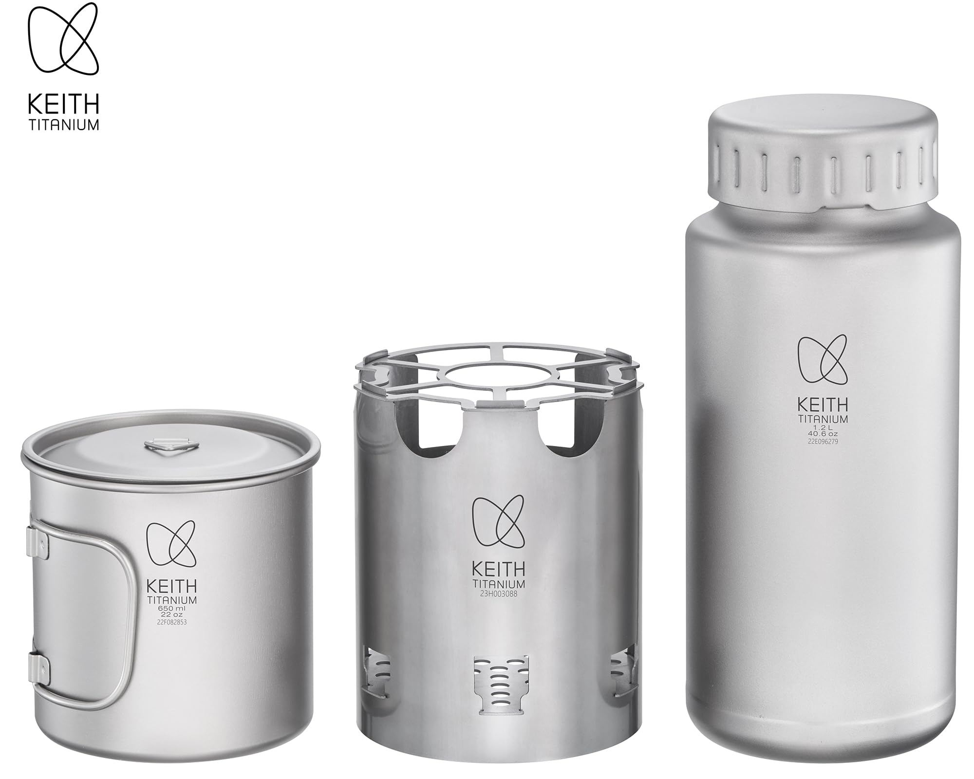 Amazon.com : Keith Titanium Ti3070 Nesting Camp Set - Ultralight