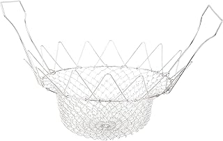 Panier de friture pliant, en acier inoxydable, vapeur, rinçage, passoire alimentaire, frit, passoire alimentaire, outil de cuisine, accessoires de cuisine, pour la maison