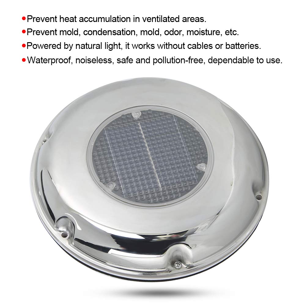 Ventilateur Bateau, Ventilateur et Solution de Ventilation pour Bateau en Acier Inoxydable à énergie Solaire