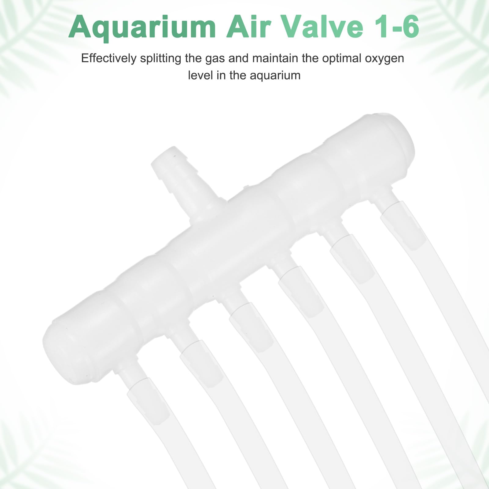 M METERXITY 5-Pack Aquarium Air Valve 8mm to 4mm 6-Ways - Image 2