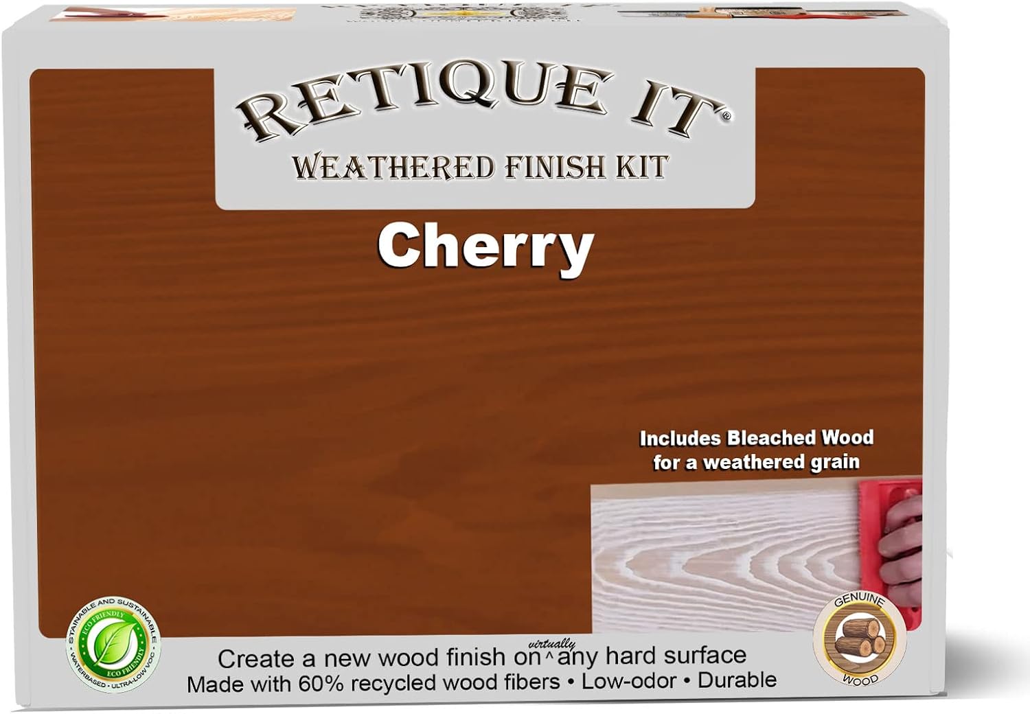 Retique It Water-Based Gel Stains (Weathered Wood, Cherry), Weathered Kit