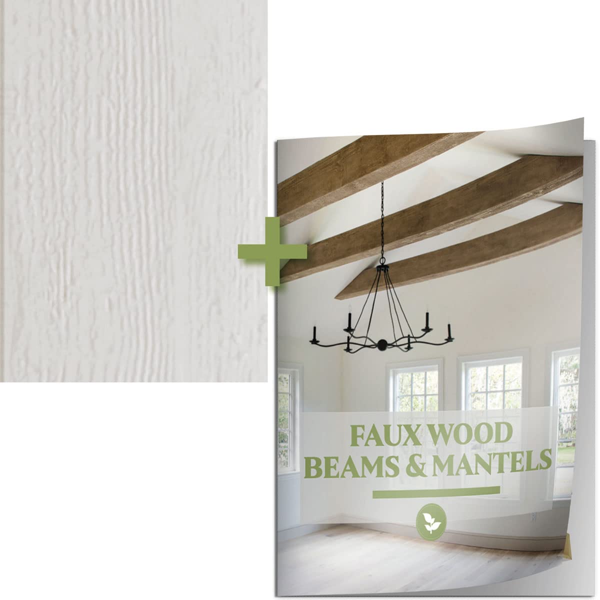 10" x 7" Sample - Rough Sawn Endurathane Faux Wood Beam w/Catalog (Factory Prepped Finish)