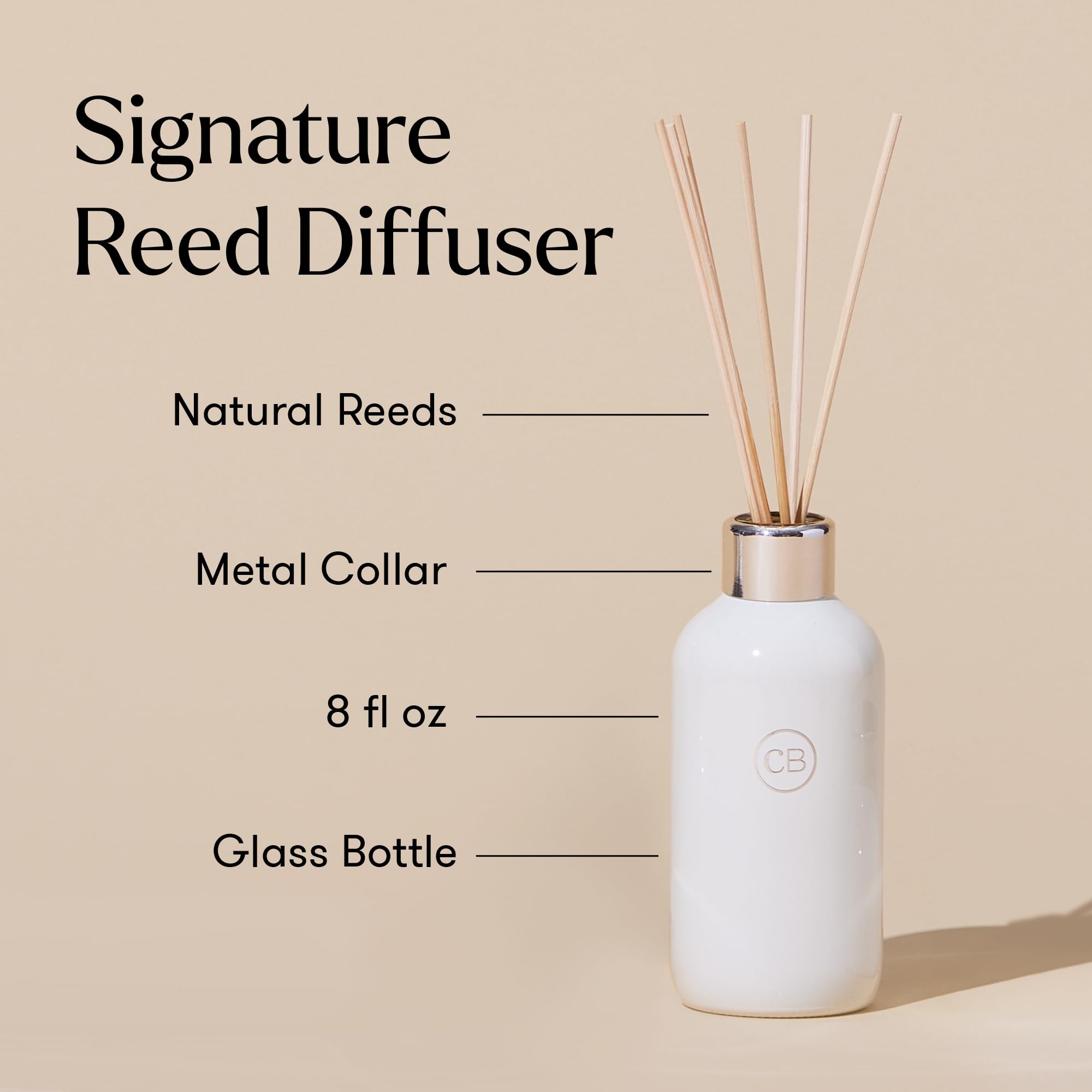 Capri Blue Volcano Reed Diffuser Set Includes Reeds Fragrance Oil and Glass Bottle for Home Decor Room Fresheners White 8 Fl Oz product thumbnail 6