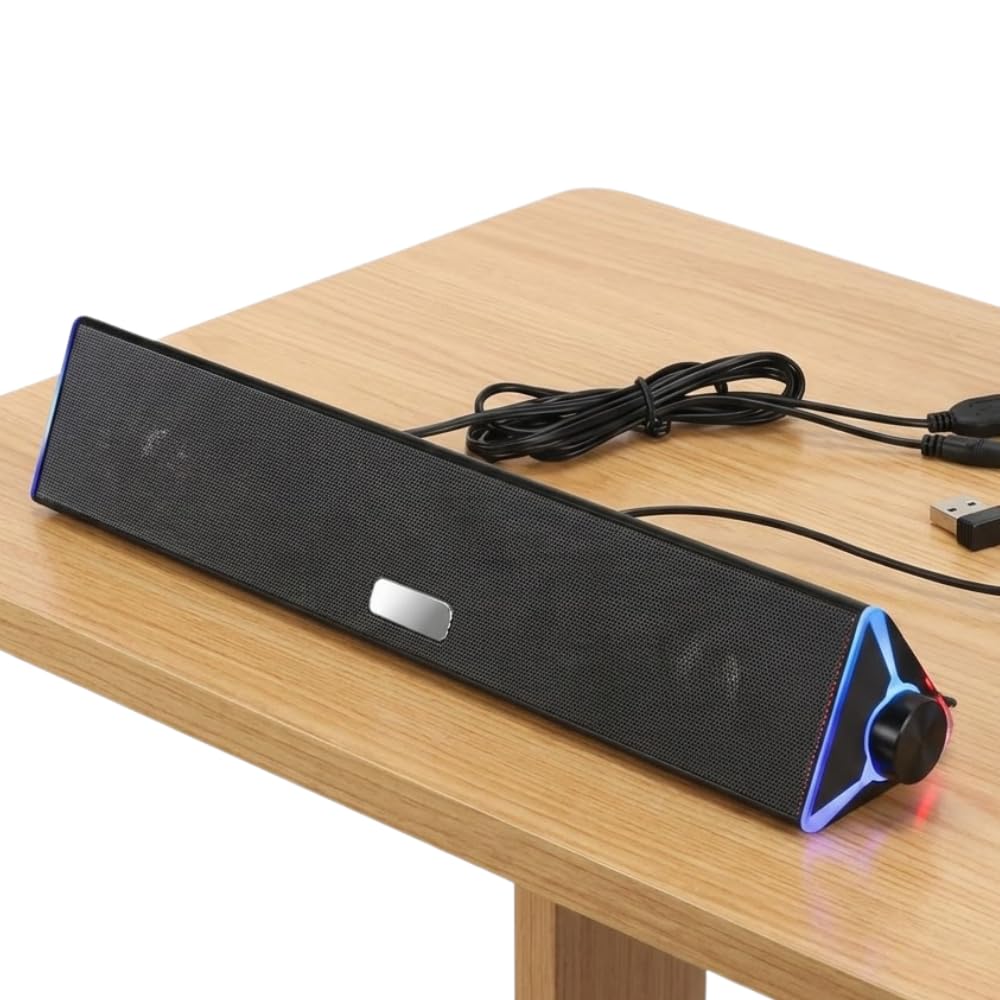 Drumstone (𝐒𝐩𝐞𝐜𝐢𝐚𝐥 𝟏𝟓 𝐘𝐞𝐚𝐫𝐬 𝐖𝐚𝐫𝐫𝐚𝐧𝐭𝐲)SB Wired Desktop Speakers 6W Mini Stereo USB Powered PC Speakers, Clear Sound Compact Computer Speakers for Laptop, Gaming, Office & Home Use-image-39