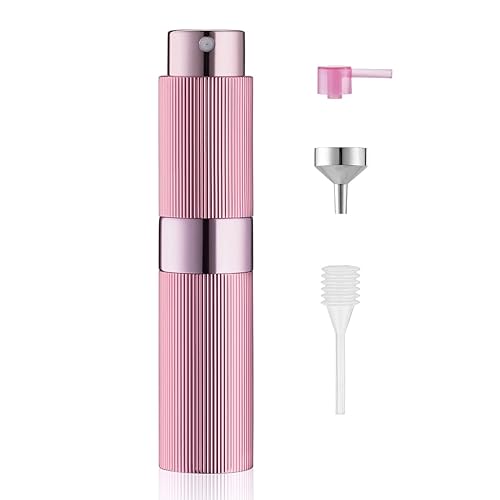 LISAPACK Botella atomizadora de perfume de 0.3 fl oz, 1 pulverizador de colonia de viaje recargable, mini dispensador de perfume portátil vacío