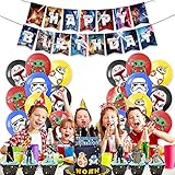 XIAOMA Star Wars Birthday Party Supplies,Star Wars Decorations include Cake Topper,Cupcake Toppers, Banner,balloons (xiaoma01) - Image 6