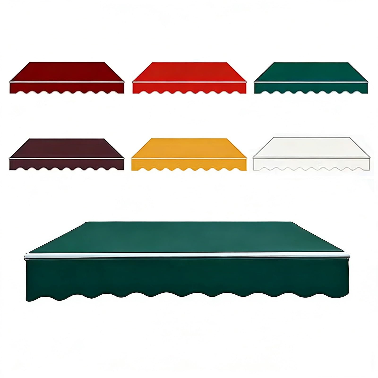 Tessuto Di Ricambio per Tenda Da Sole 200cm 250cm 400cm 500cm 600cm Telo Tenda Da Sole, Poliestere Resistente Ai UV, Tela Di Ricambio per Patio, Terrazzo, Esterno (Fabric Only)