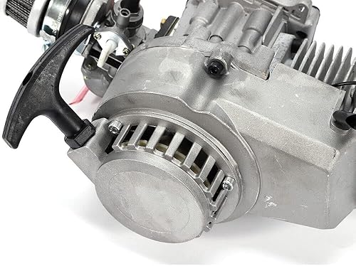 Miniatura 7 de Motor de motor + arrancador de carbohidratos 47CC49CC de 2 tiempos para bicicleta de bolsillo, mini scooter, ATV Dirt Bike (49CC estilo 6)
