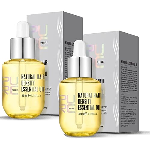 MAITING 2 unidades de aceite esencial de densidad del cabello Purc, aceite purc para el crecimiento del cabello, aceite esencial de densidad natural