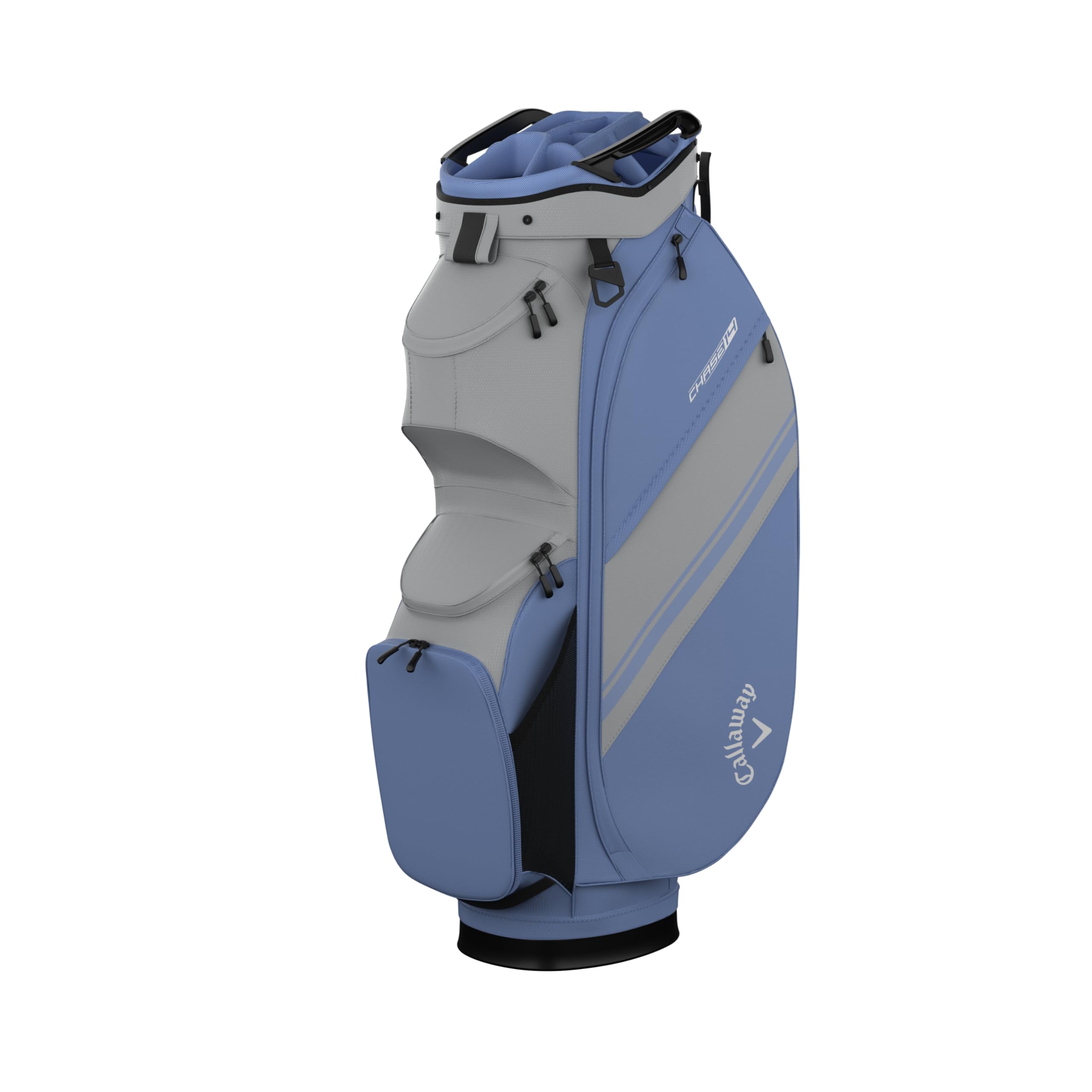 Callaway Golf Chase Cart Bag 2025, Silver/Hydrangea