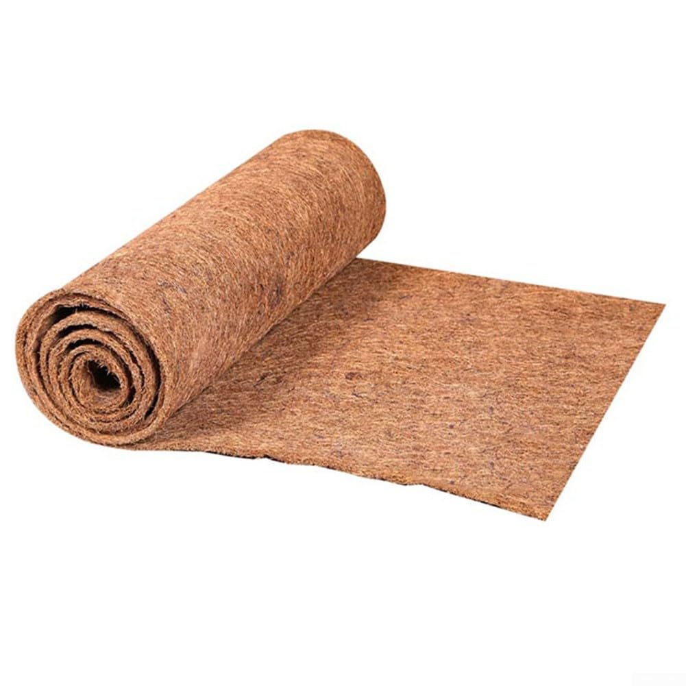 Alfombrilla de palma de coco para reptiles, tapete de fibra de coco cortable para cestas colgantes y terrarios 0, 3, 0, 4 cm de grosor (60 x 100 cm)