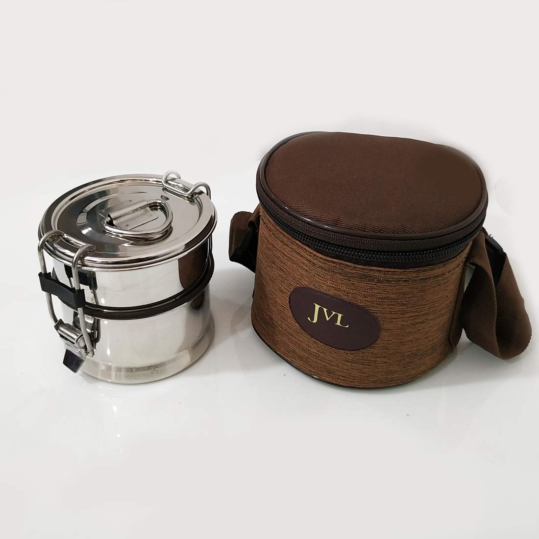 Buy JVL Stainless Steel Lunch Box for Kids, Double Two Layer