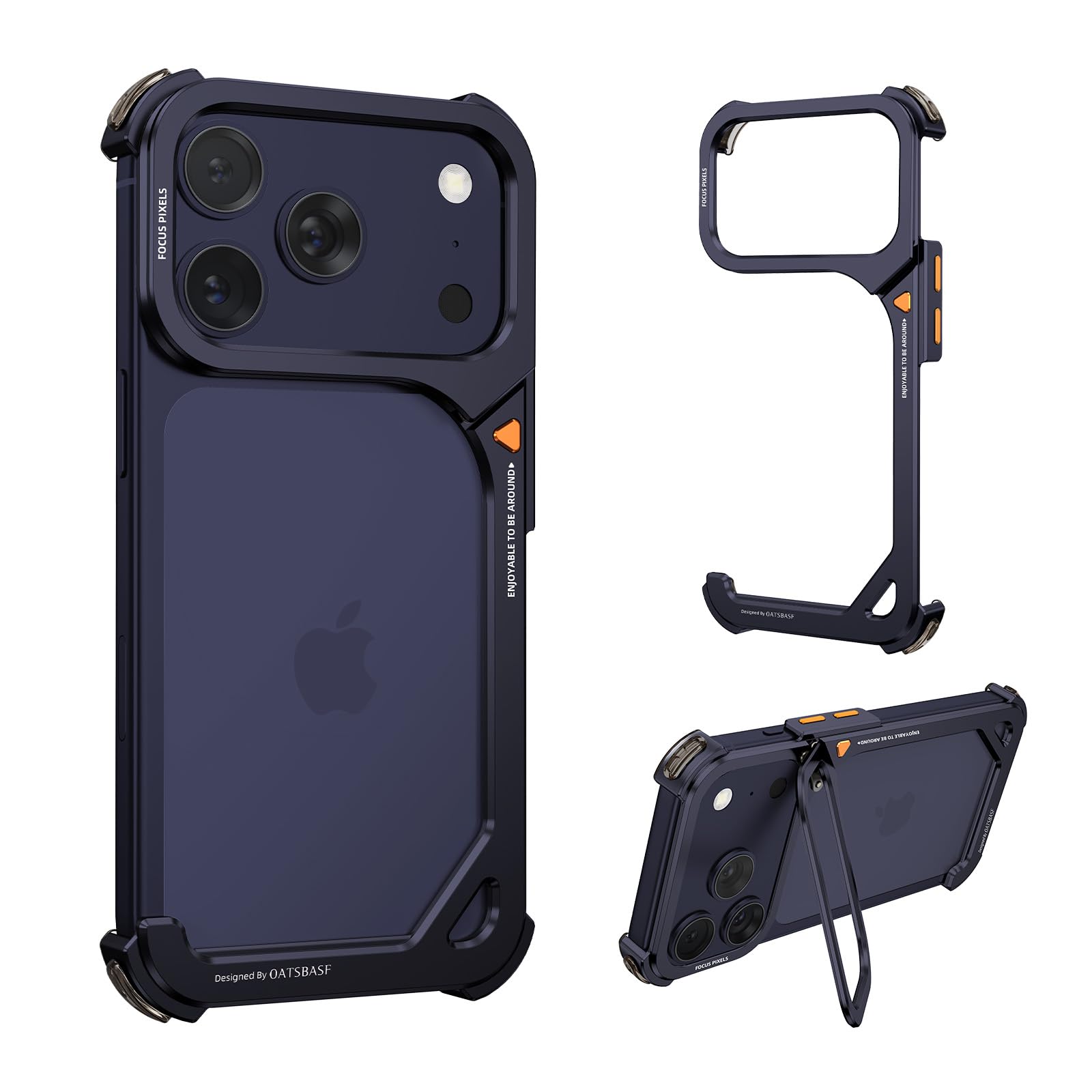 Coque iPhone 17 Pro Max antichoc MagSafe fine avec support - 7