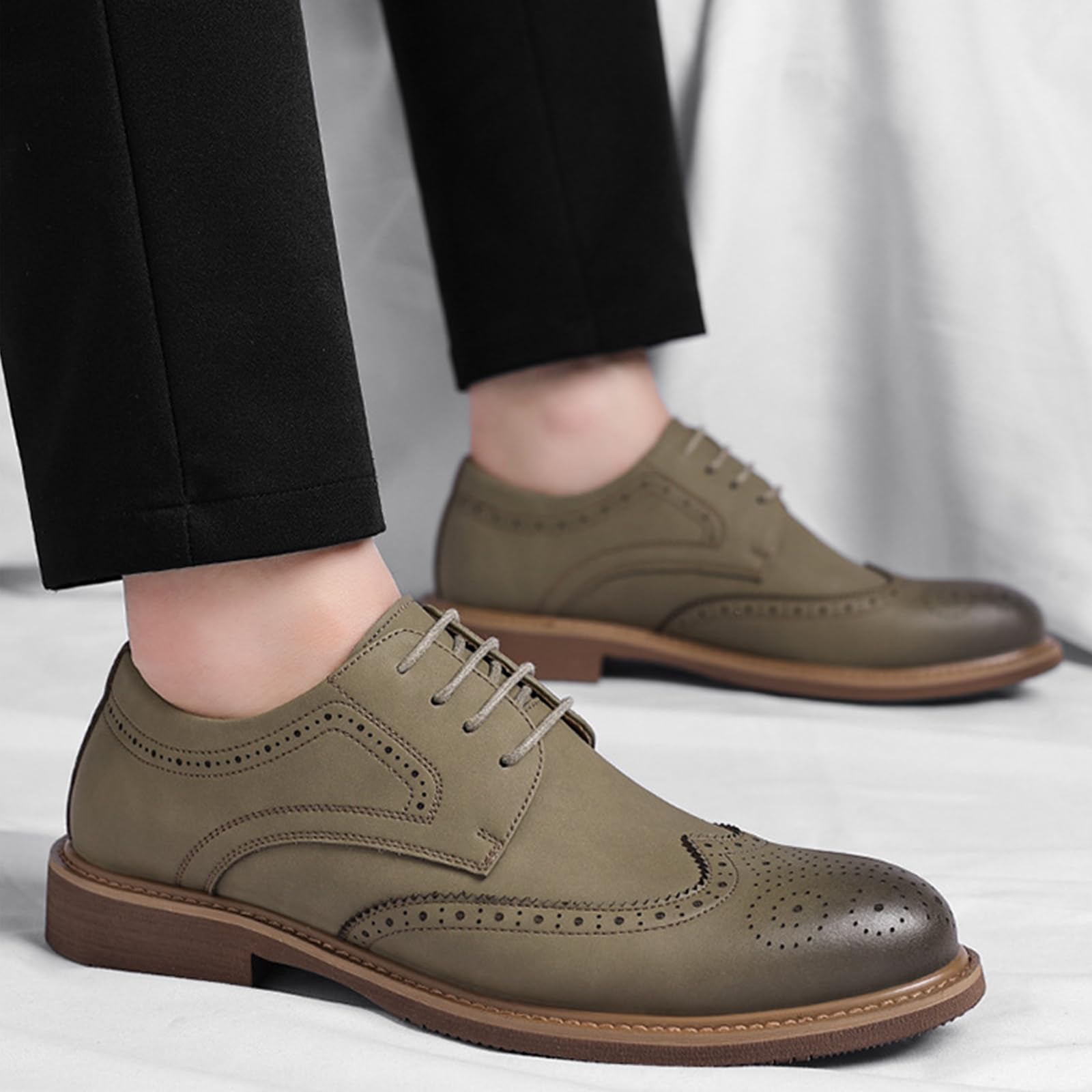 Uomo Scarpe da Pelle Brogue Scarpe da Eleganti comode