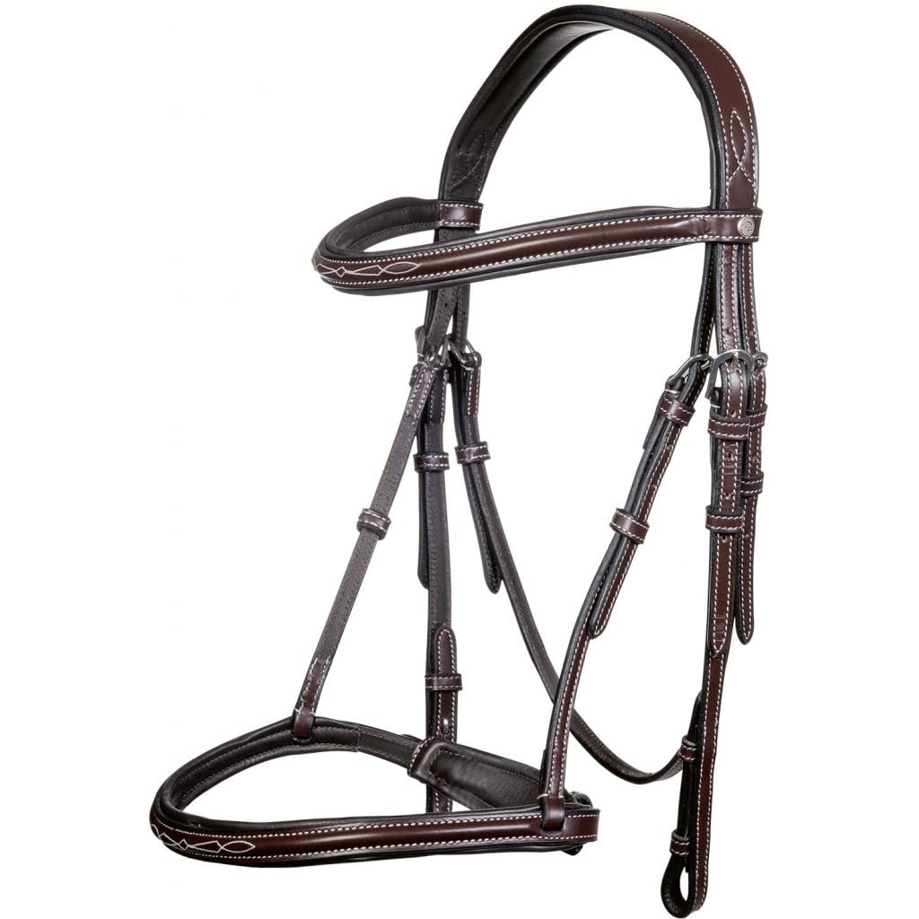 HKM Hunter Aufziehtrensen Braun Warmblut