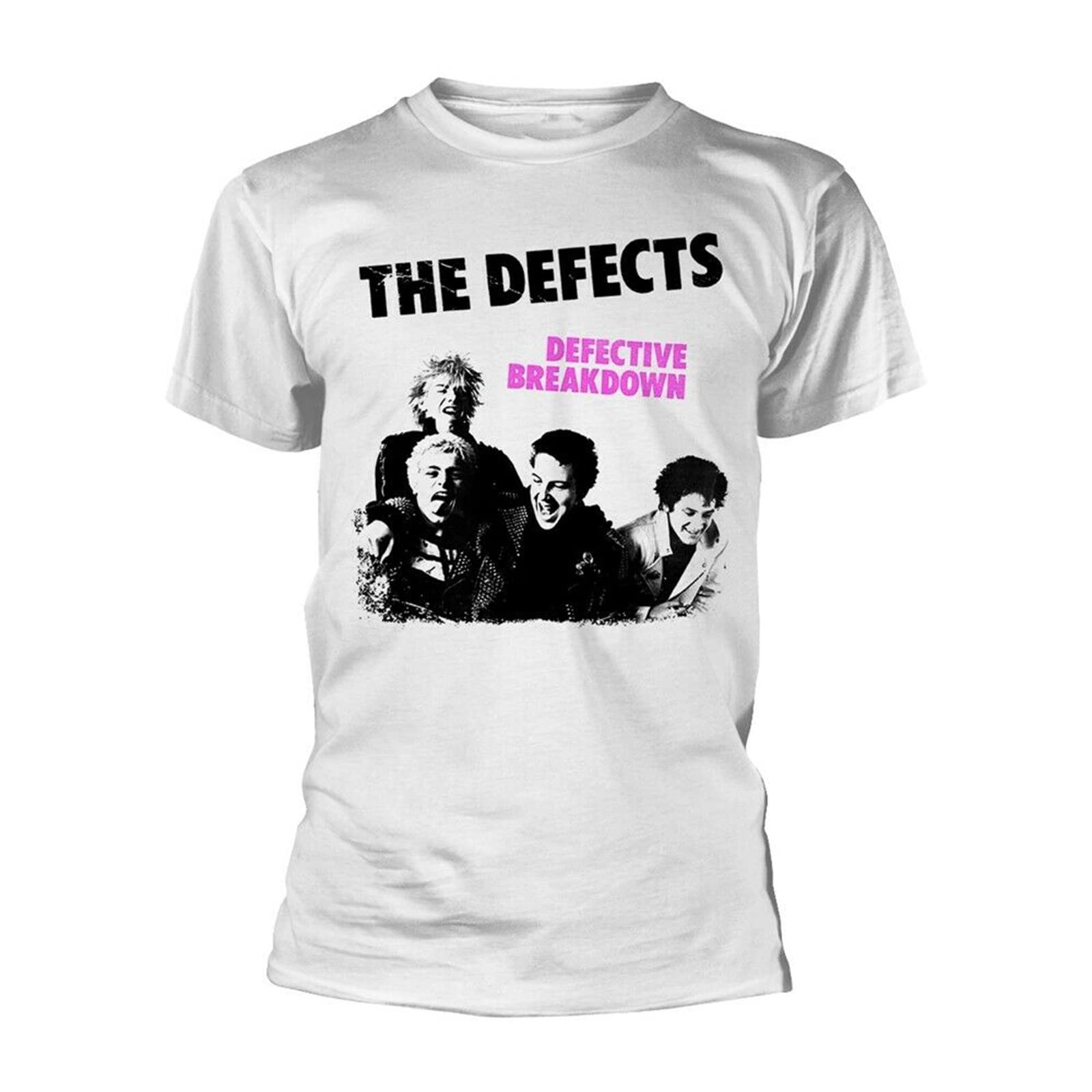 Rive Men's White The Defects Defective Breakdown Tee T-Shirt Unisex Large